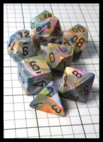 Dice : Dice - Dice Sets - Chessex Festive Vibrant with Brown CHX 27441 - Gen Con Aug 2014